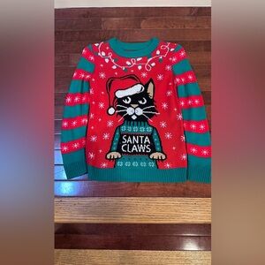 Festive Cat Christmas Sweater